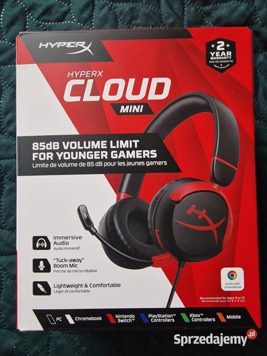 NOWE Słuchawki gamingowe HyperX Cloud Mini Wrocław
