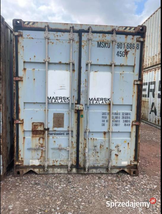 Kontener morski magazynowy 20 używany 6 m Katowice sprzedam