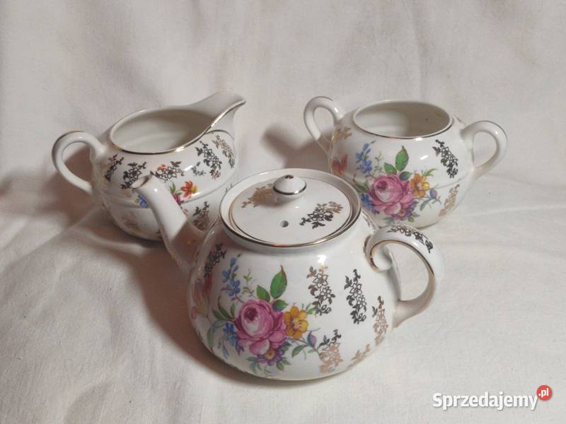 Stary angielski zestaw czajnik mlecznik Kraków