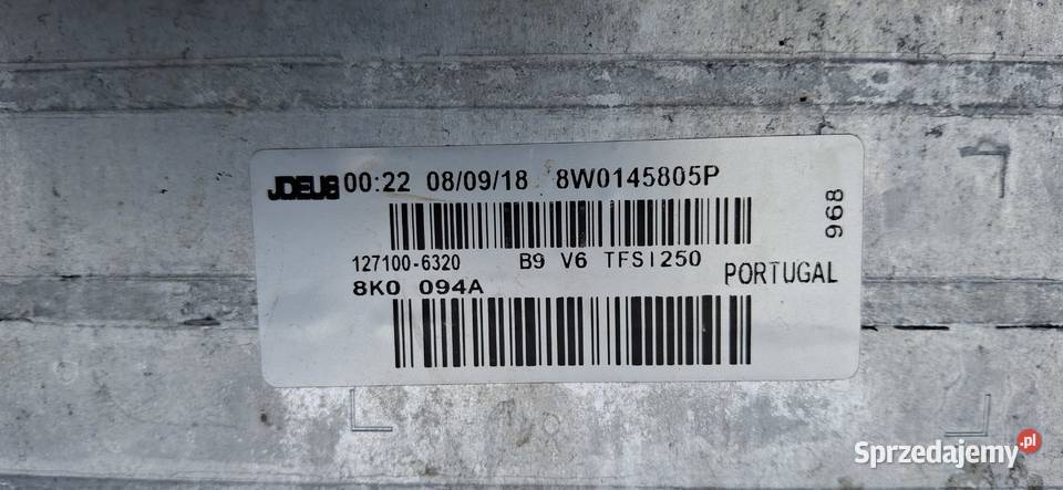 AUDI A4 B9 A5 F5 Q5 INTERCOOLER CHŁODNICA Bieleń