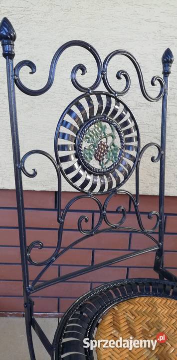 Krzesło stylowe z metaloplastyki składane Garwolin sprzedam