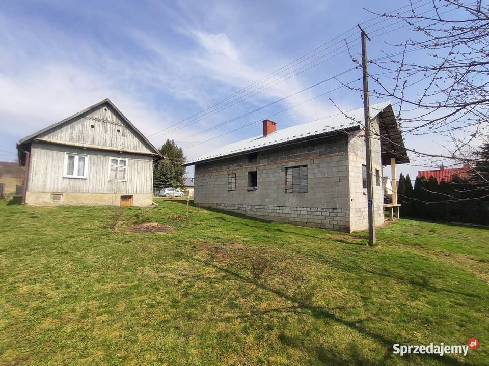 Dom w stanie surowym parter poddasze użytkowe Warzyce