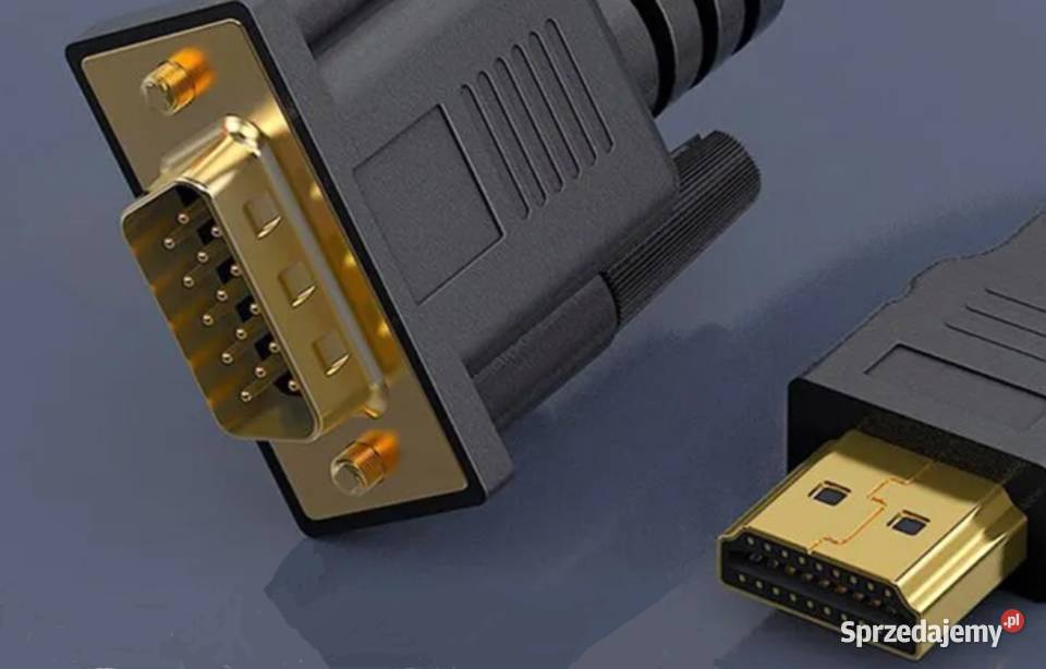Kabel z HDMI do VGA Adapter cyfrowy analogowy do komputera