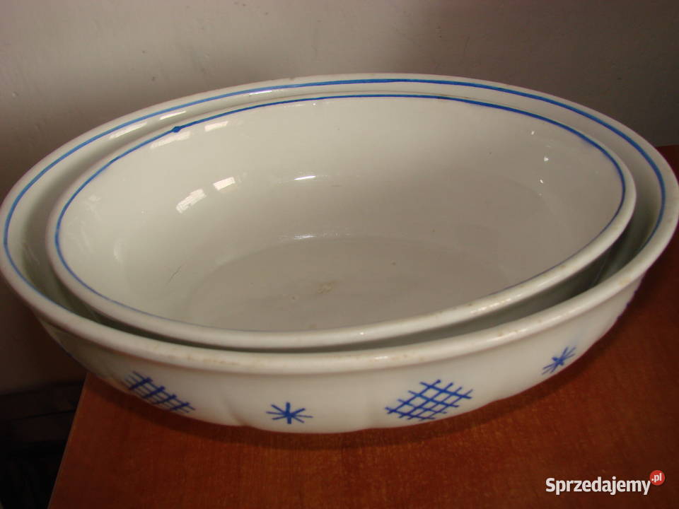 Gefle stara porcelanowa owalna miska Porcelana i szkło Pruszcz Gdański