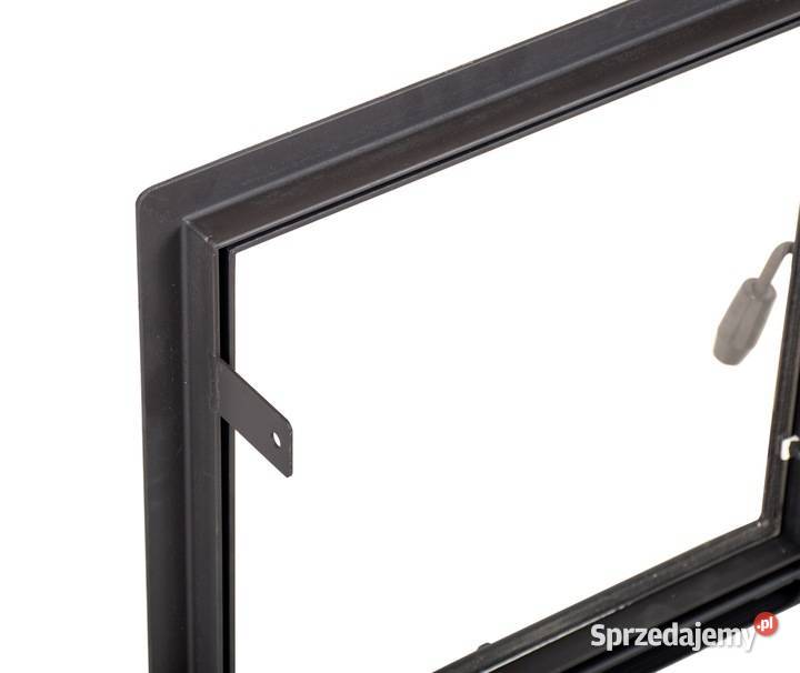 Stalowe drzwiczki kominkowe RAMA Z SZYBĄ do Skawina