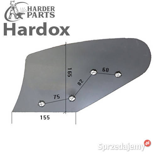 Odkładnia przedpłużka HARDOX 27150802L do pługa