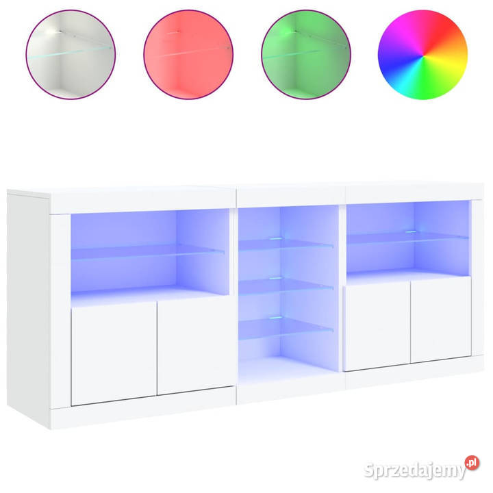 Szafka z oświetleniem LED biała 1815x37x67 Szafki Warszawa