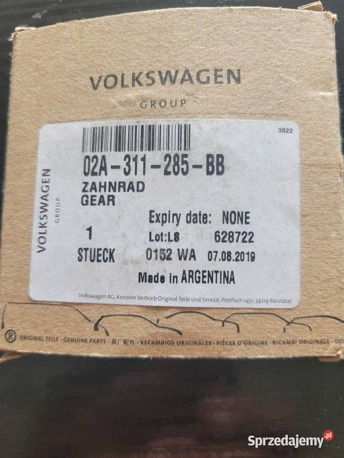 Koło 3 biegu VW SKODA 02A311285BB 02A 311 285 BB
