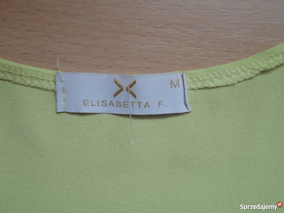 Limonkowa bluzka rM ELISABETTA F Bluzki i koszule
