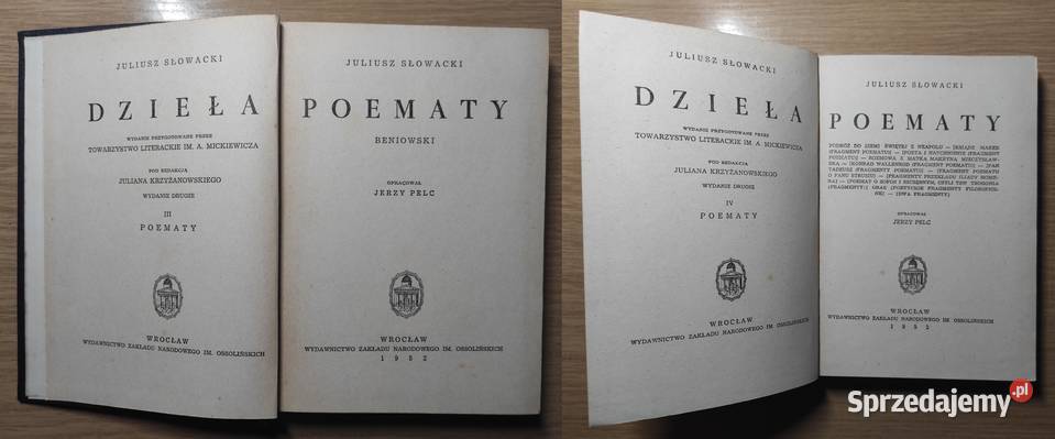 Juliusz Słowacki Dzieła 14 tomów komplet 1952 r sprzedam