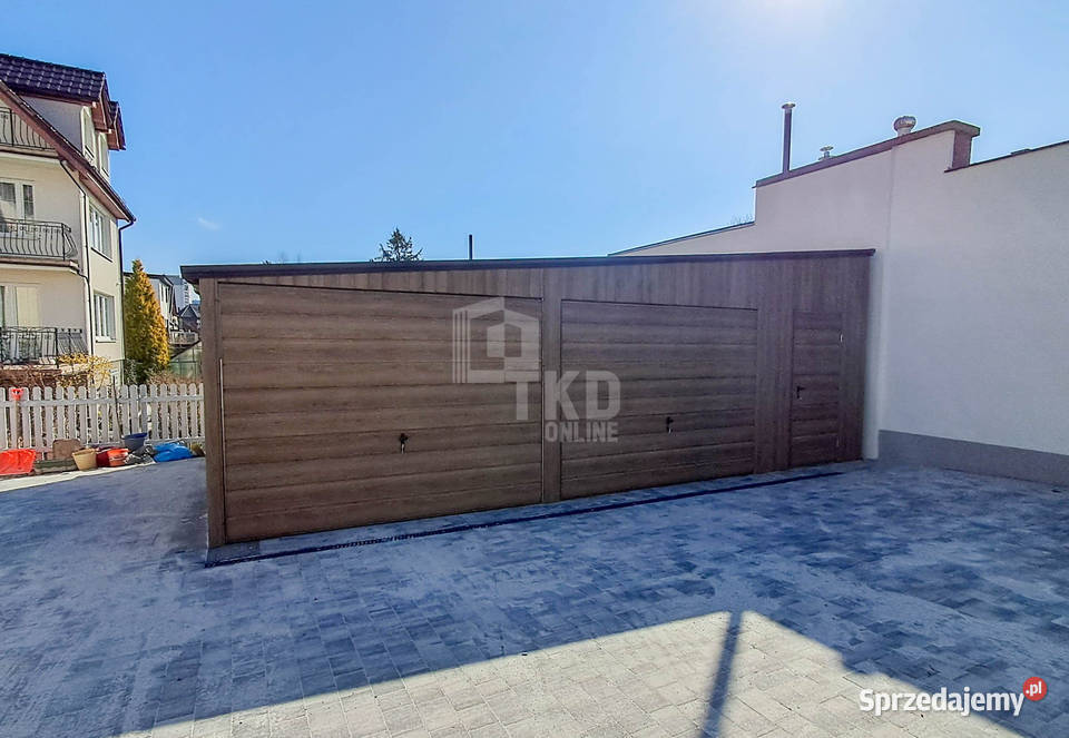 Garaż blaszany 8x6m 2x brama okno drzwi blacha Wieliczka