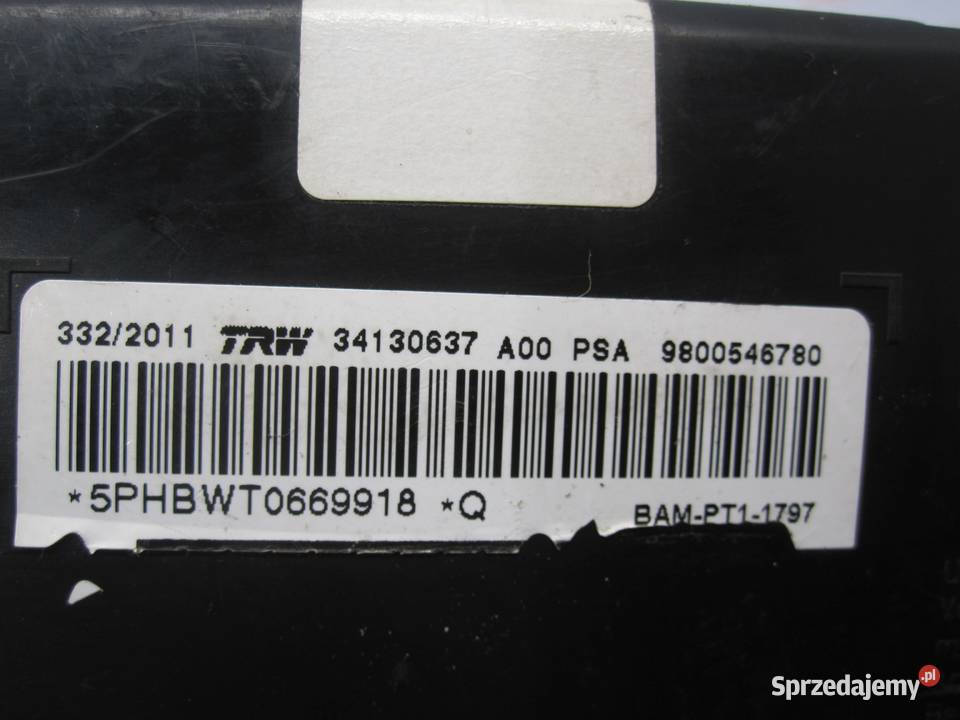 CITROEN C3 II 14 HDI 12r AIRBAG poduszka fotela Kielce