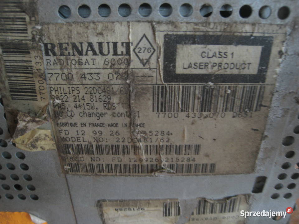Radio oryginalne Renault Megane Laguna safrane Kraków sprzedam