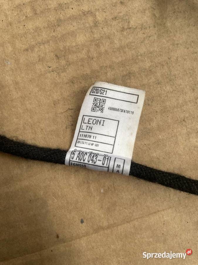 BMW G20 G21 wiązka drzwi lewy przód 5A0C04301 Poznań