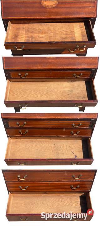 Stary angielski sekretarzyk z witryną antyk Gryfice