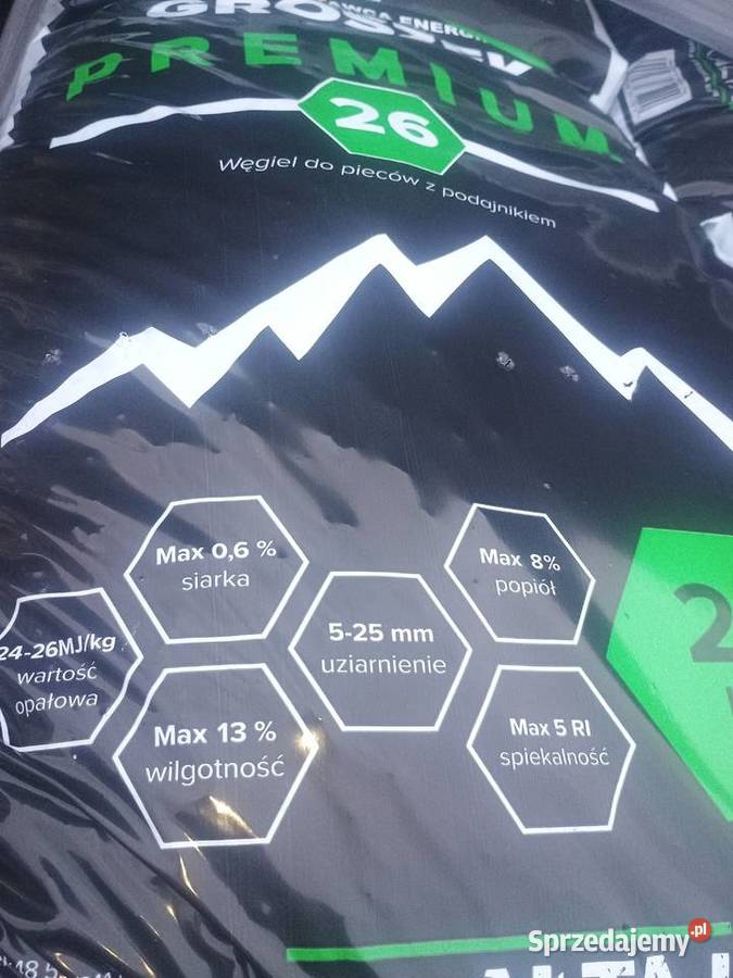 GROSZEK ULTRA WĘGIEL WORKOWANY ORZECH PELLET Bodzentyn sprzedam