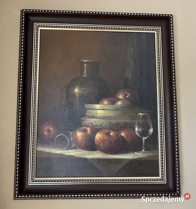 Klasyczny obraz olejny Kęty