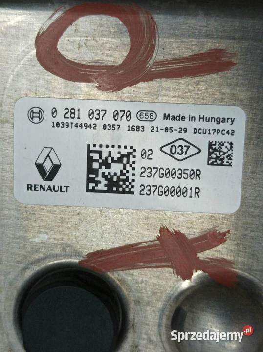 MODUŁ ADBLUE 0281037070 237G00350R Opel Movano