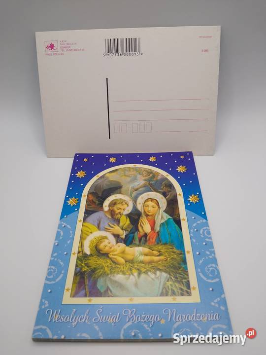 Kartka świąteczna Boże Narodzenie zestaw 14 Pan wielokolorowy pomorskie Gdańsk