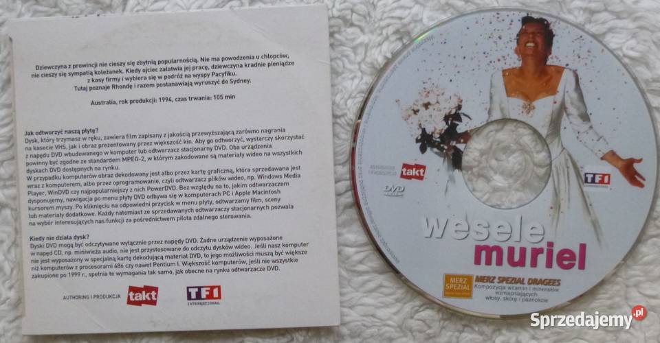 Film DVD Wesele Muriel Warszawa sprzedam