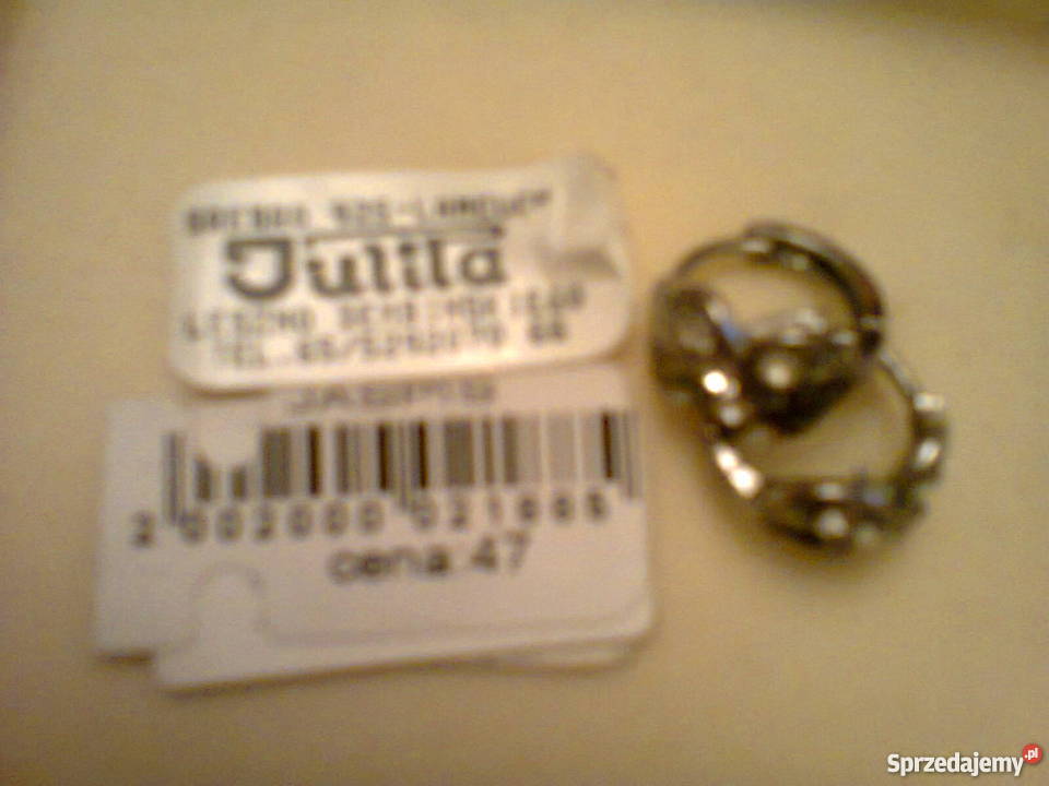 NOWE Kolczyki srebrne 925 z cyrkoniami Leszno sprzedam