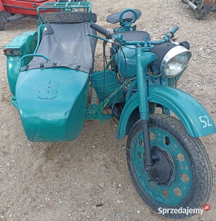 52 URAL M62 z DOKUMENTAMI 1963 z wózkiem WYSYŁKA mazowieckie Ostrołęka sprzedam