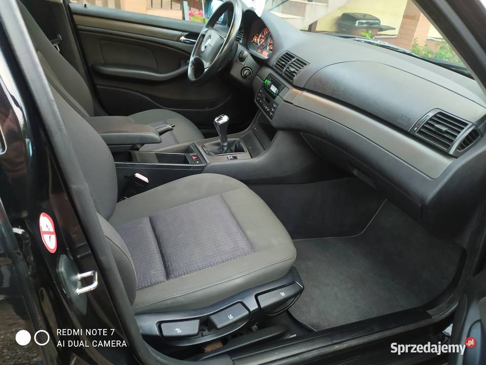 BMW e46 18 Benzyna Czarny Sedan 2003r Zadbana Toruń sprzedam