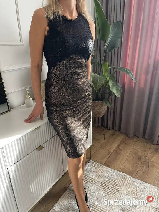 look sukienka glamour midi L Ołówkowa