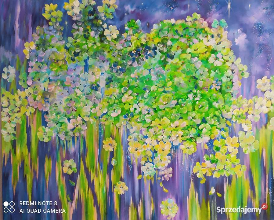 Obraz olejny 120x90 Warszawa