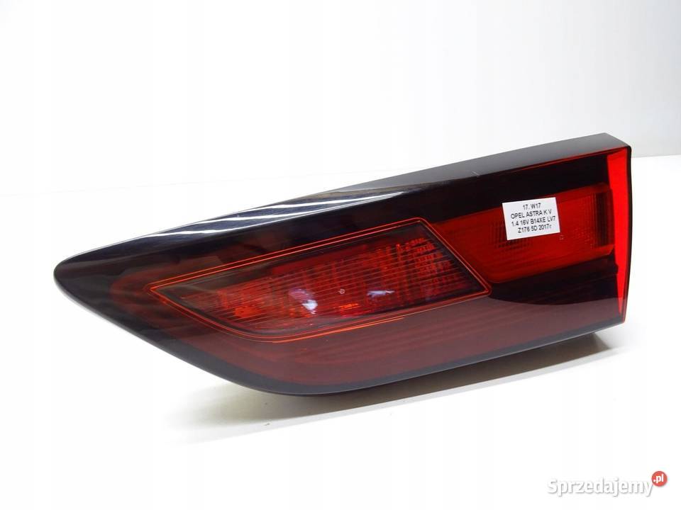 LAMPA PRAWA PRAWY TYŁ TYLNA W KLAPE OPEL ASTRA V sprzedam