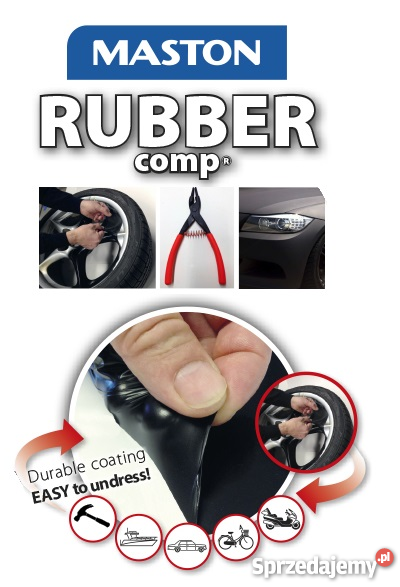 PŁYNNA GUMA W PUSZCE MASTON RUBBER comp 1 L Pozostałe Zielona Góra