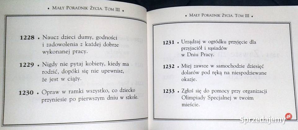 Mały poradnik życia Tom 3 H Jackson Brown Jr Chełm sprzedam