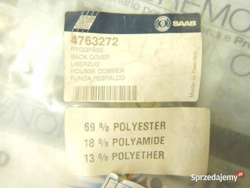POSZYCIE FOTELA PRZÓD GÓRNE SAAB 900 9498