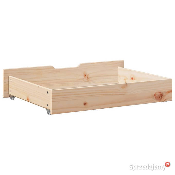 Szuflady pod łóżko z kółkami 2 85x55x16 sosna Warszawa