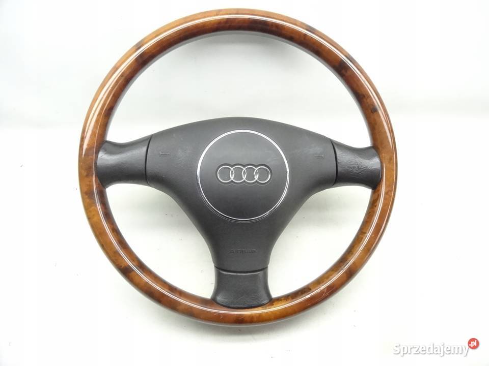 AUDI A6 C5 A8 D2 KIEROWNICA AIRBAG DREWNIANA Przemęt