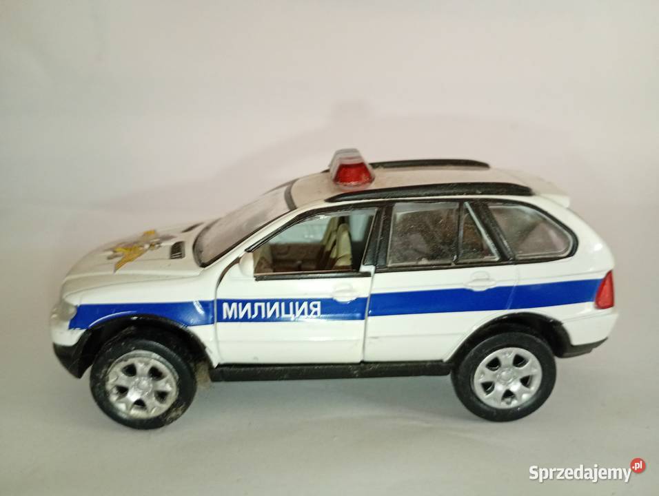 model radiowozu milicji Radzieckej BMW X 5 Gdańsk sprzedam