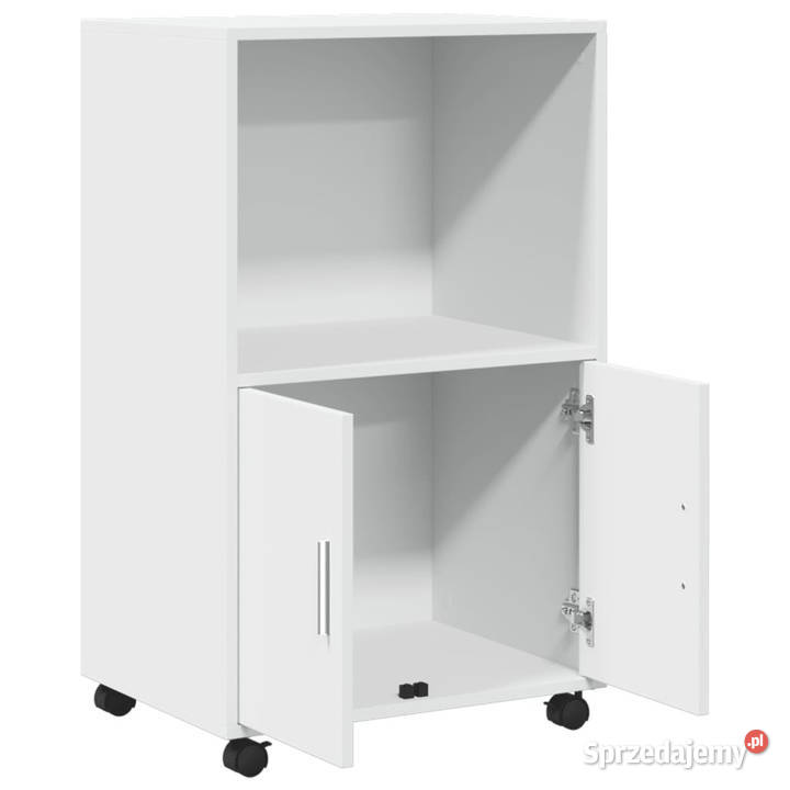 Szafka na kółkach biała 55x40x91 materiał mazowieckie Warszawa