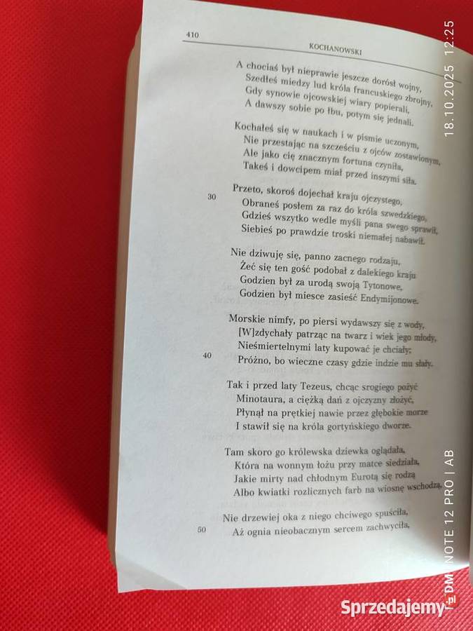 Jan Kochanowski Poezje oprac Janusz Pelc ISBN 8307023599 Proza i poezja śląskie Katowice
