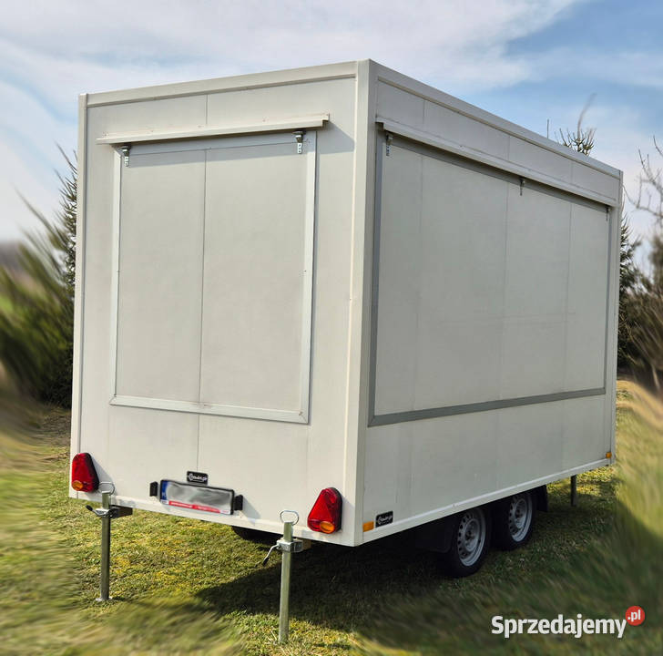 przyczepa kebab lody otwierana dwuosiowa Chmielnik sprzedam