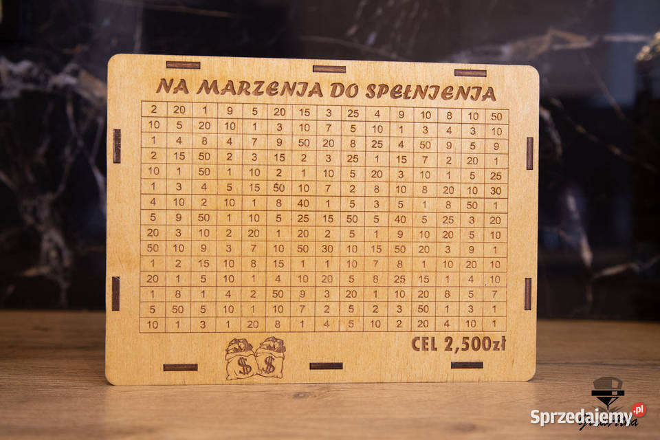 Skarbonka Wykreślana Oszczędzanie Prezent z