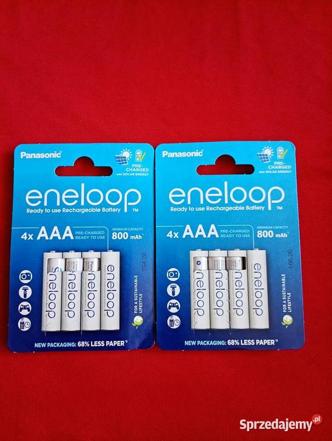 Panasonic Eneloop AAA 800 mAh akumulatorki R03