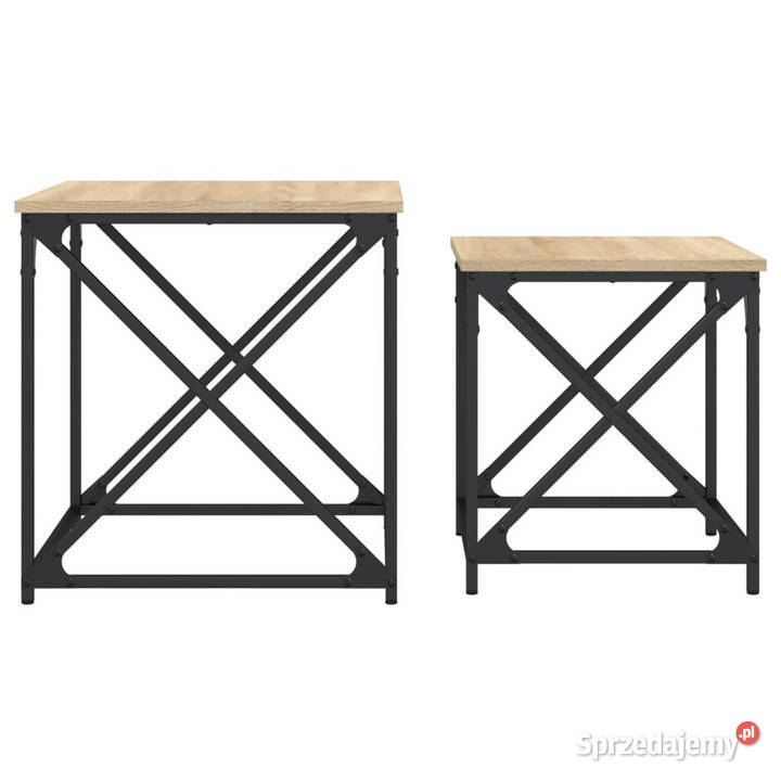 Stoliki wsuwane pod siebie 2 dąb sonoma WM838944 Warszawa