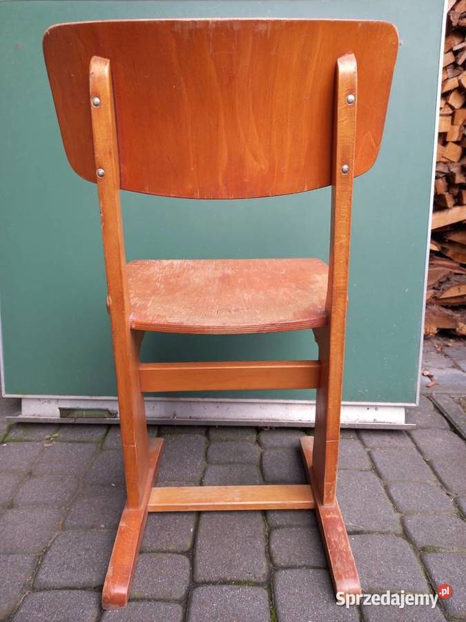 Krzesło szkolne Casala Niemcy lata 60 vintage Rawicz