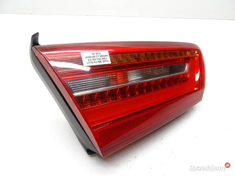 LAMPA LEWY TYŁ LEWA W KLAPĘ 4G5945093A AUDI A6 osobowe Lampy tylne