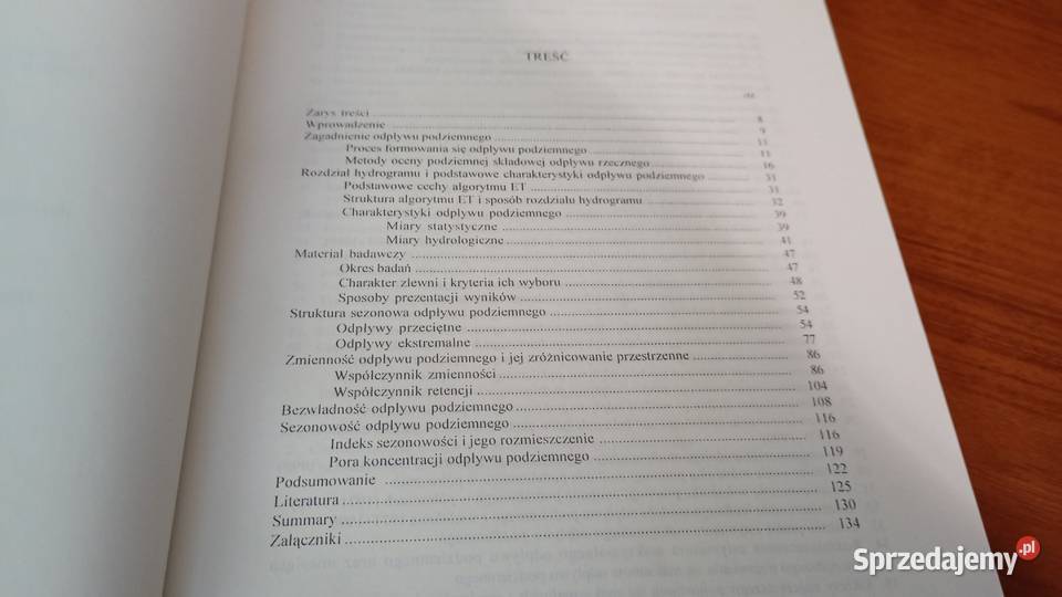 Sezonowe zmiany odpływu podziemnego w Polsce Gdańsk sprzedam