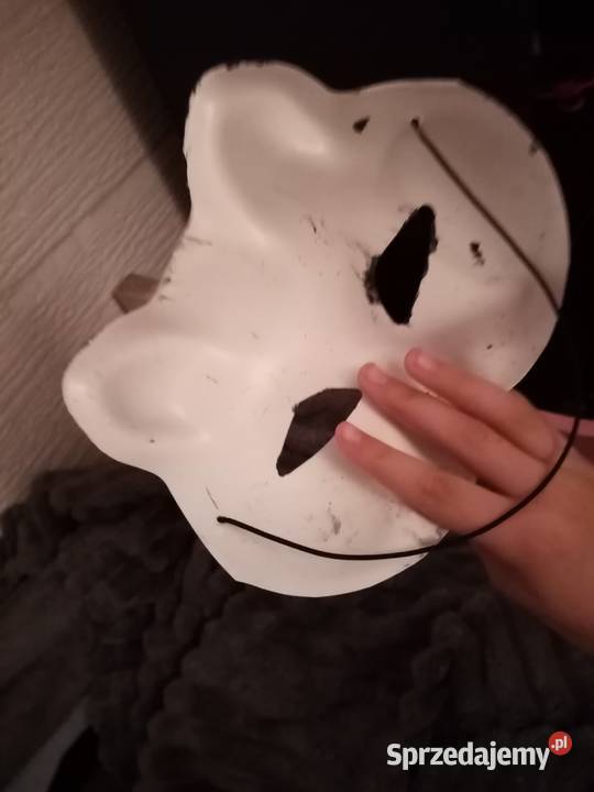 Maska therian biało czarna Rokiciny
