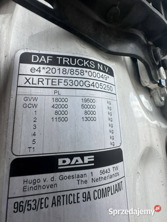 DAF XG 480 FT Poleasingowe Komorniki