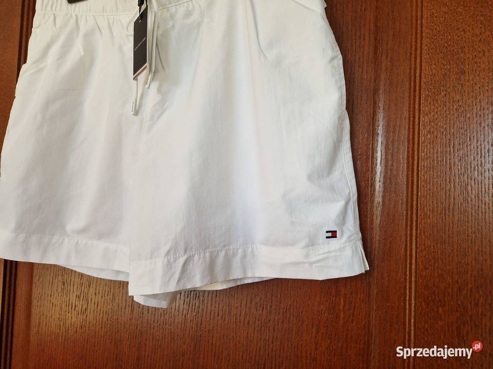 Nowe białe spodenki szorty kąpielowe męskie