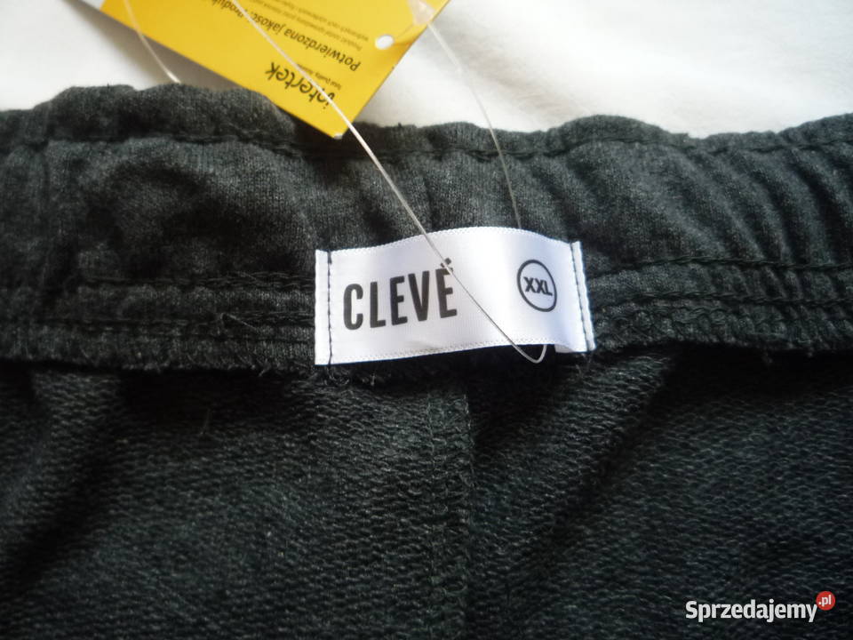 Nowe Cleve XXL44 Szorty męskie Szare Krótkie