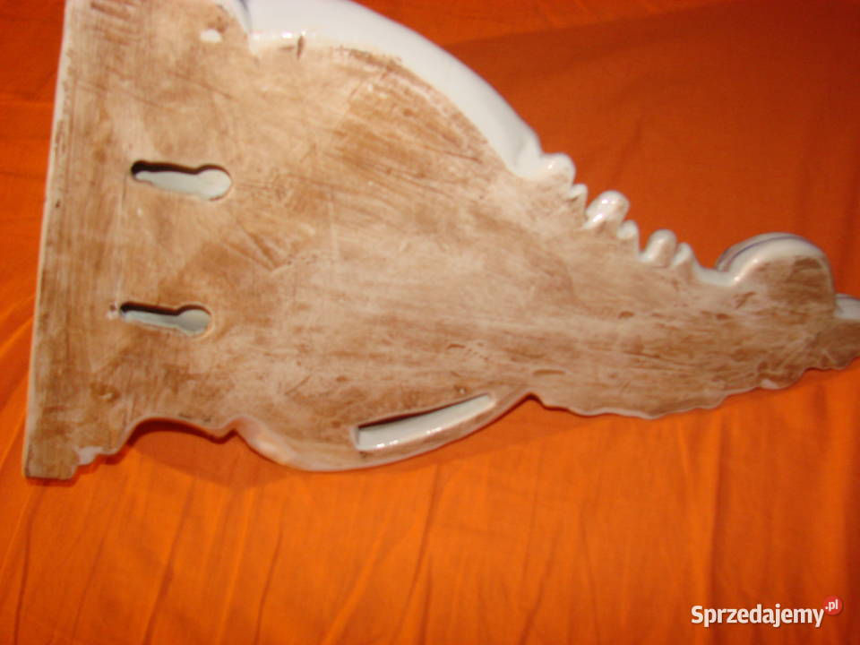 stara azjatycka ceramiczna półka ścienna Rękodzieło Pruszcz Gdański